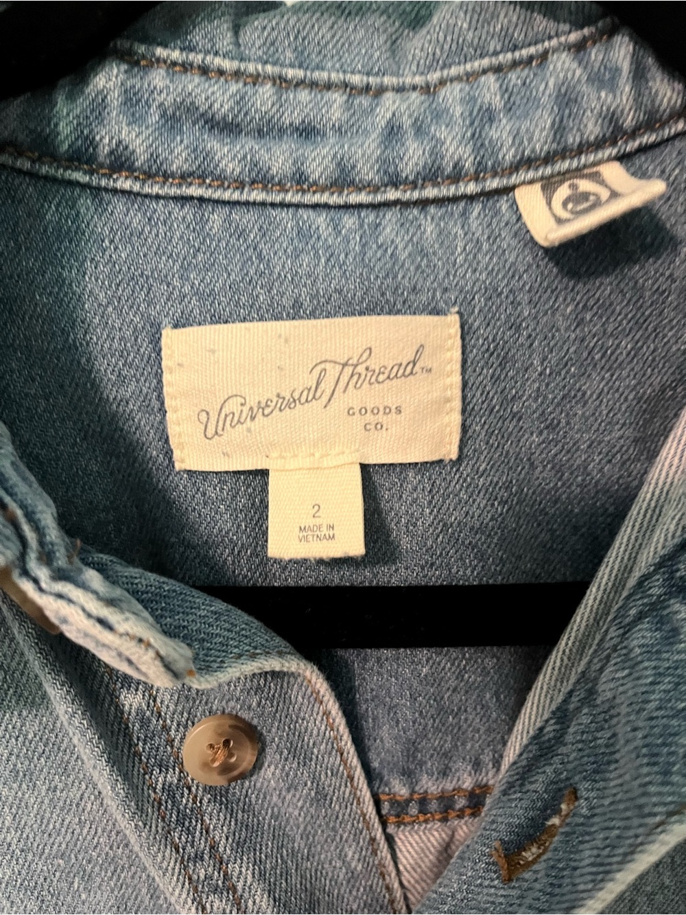 Universal Thread Denim Utility Romper - Picture 2 of 7